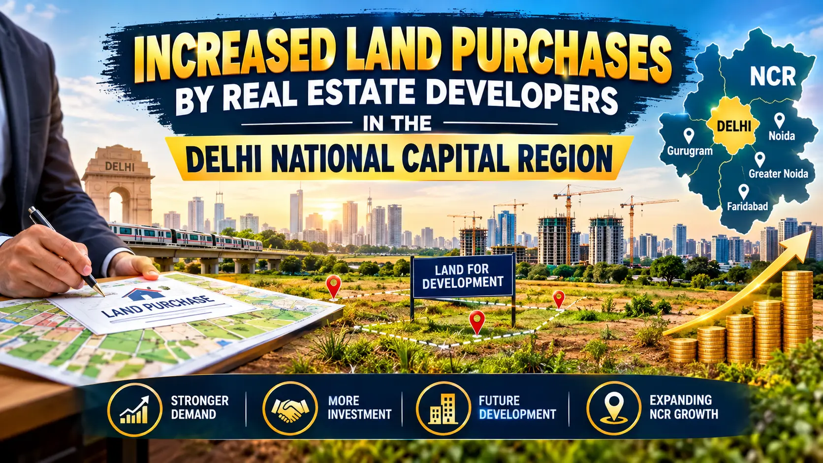 Increased Land Purchases By Real Estate Developers In The Delhi National Capital Region